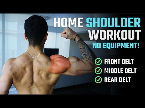 How To Grow Bigger Shoulders At Home (NO WEIGHTS WORKOUT)