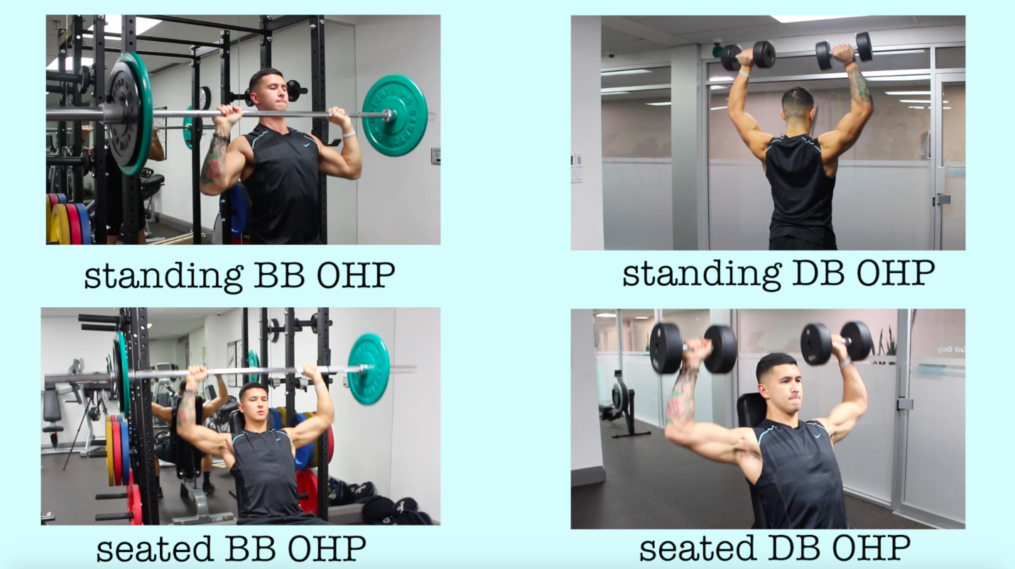 shoulder press workout options