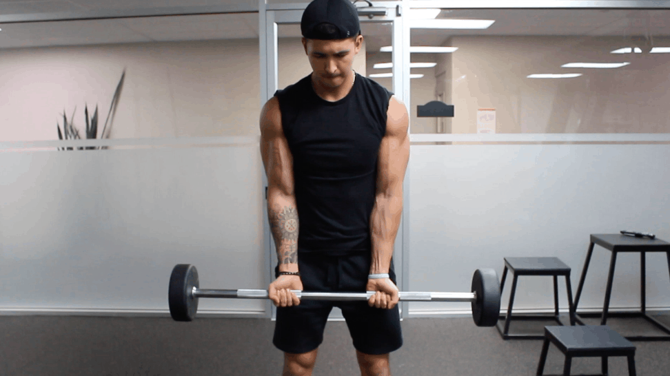 Barbell Curl wide Grip