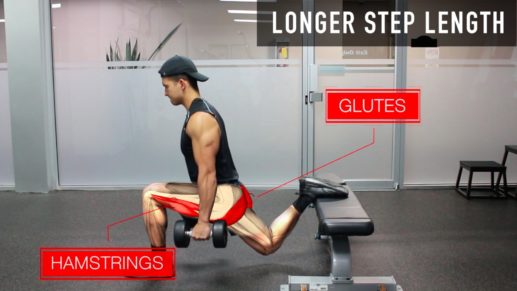 bulgarian split squat langere stap