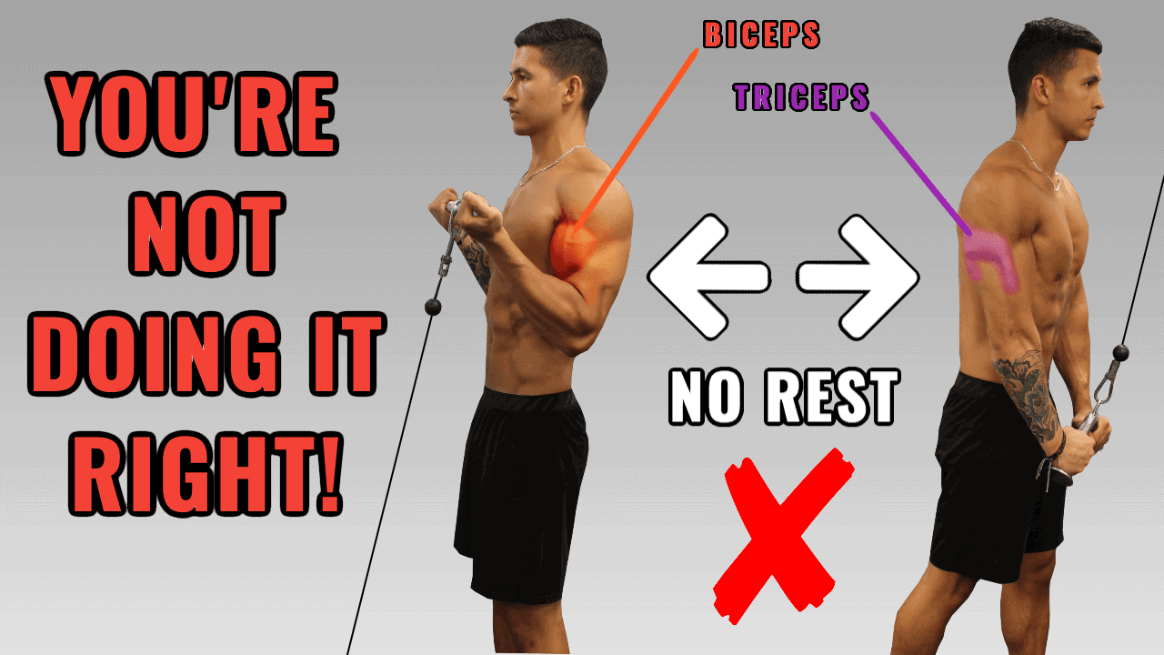 Bicep and Tricep Superset Workout for Mass