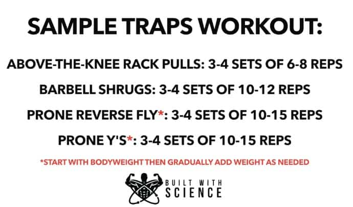 Traps bodyweight exercises hot sale