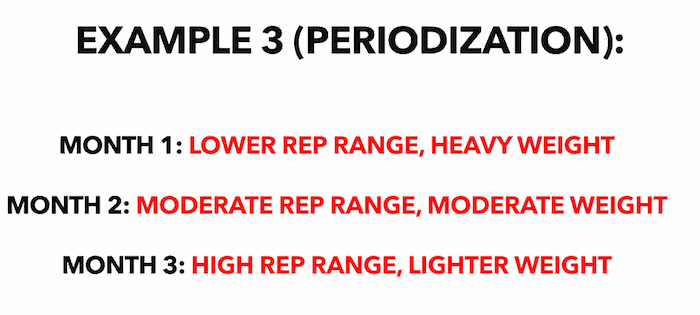 periodizing high reps to low reps