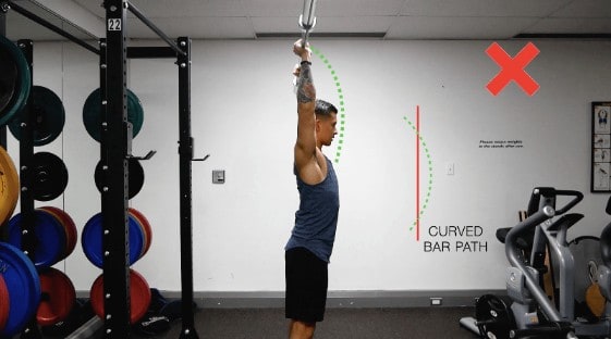 overhead shoulder press