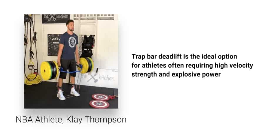 klay thompson trap bar deadlift