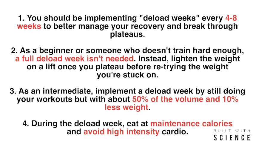 When Should You Take a Deload Week? - Generation Iron Fitness