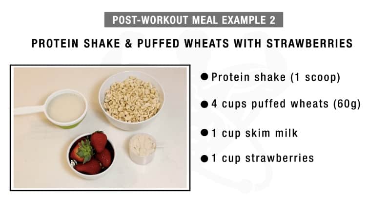 Post workout meal for fat loss hot sale