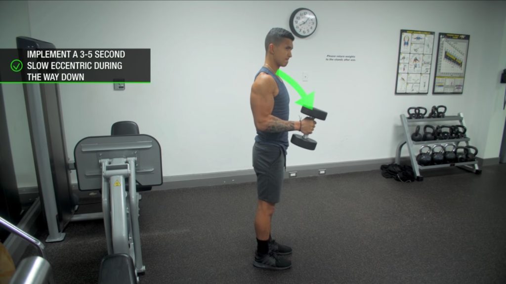 Implement a 5 second slow eccentric