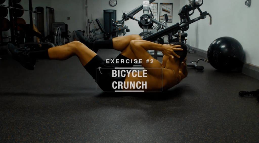 Best oblique exercises bicycle crunch