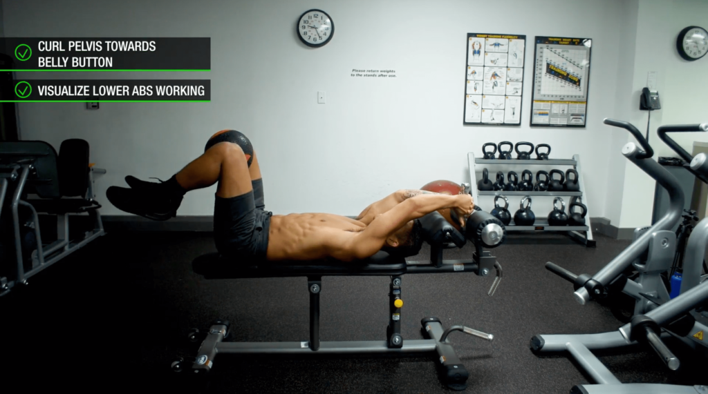 How to make your abs show reverse crunch