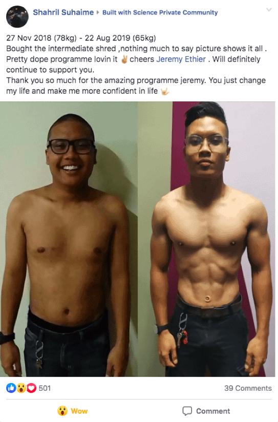 How to get v cut online body