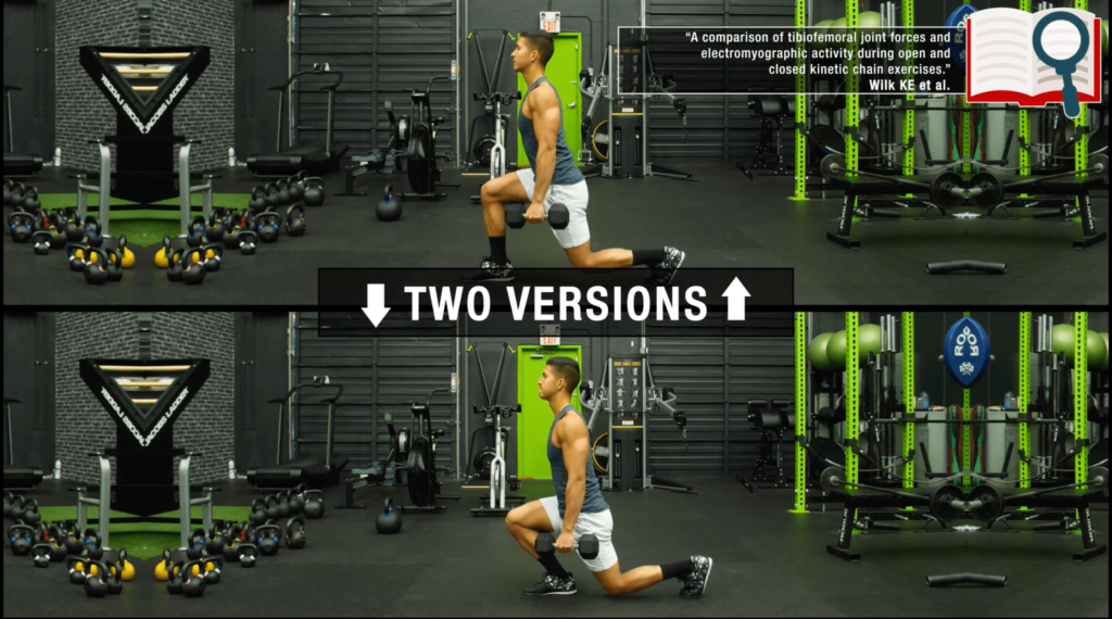 Quad muscle exercises lunges
