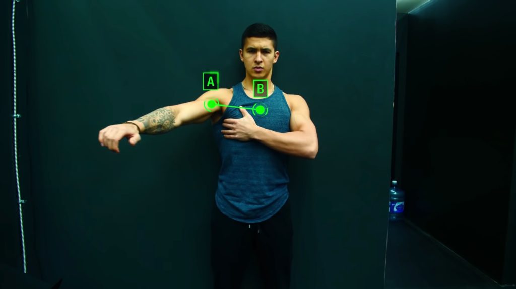 Chest activation exercise horizontal adduction