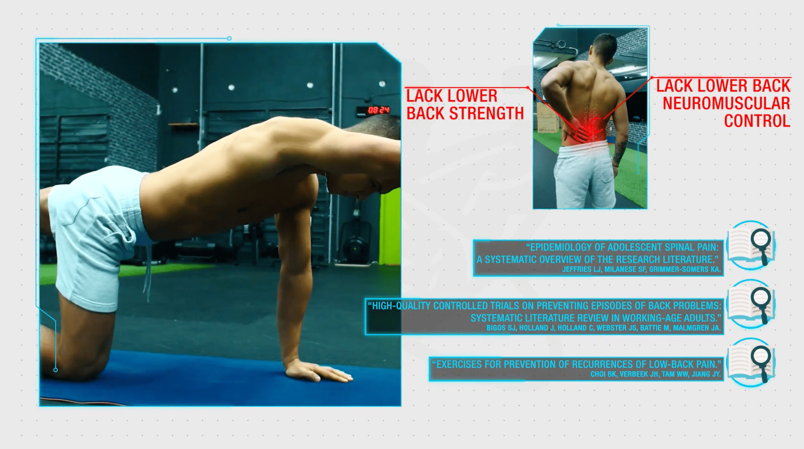 Increase lower back online strength