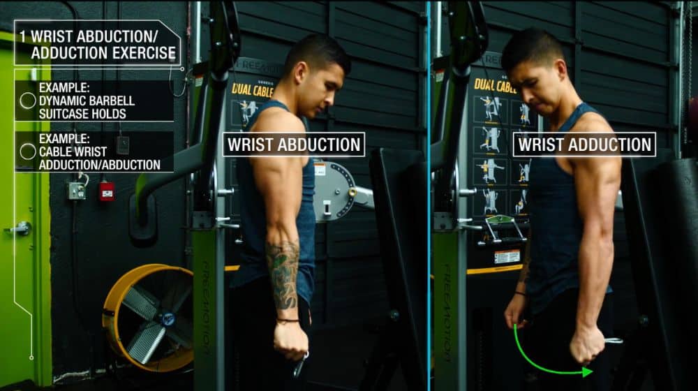 How to get bigger forearms cable wrist adduction and abduction
