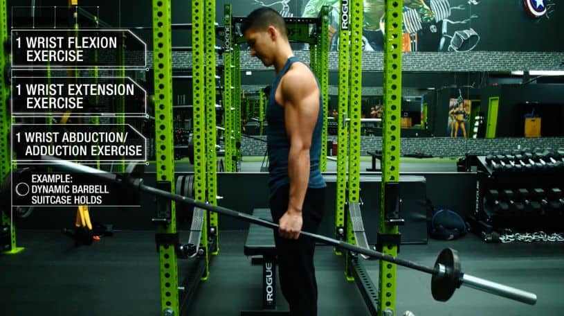 How to work out forearms dynamic barbell suitcase holds