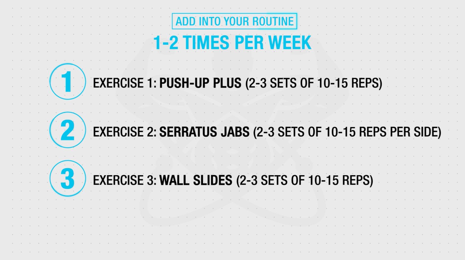 Serratus anterior strengthening action plan 3