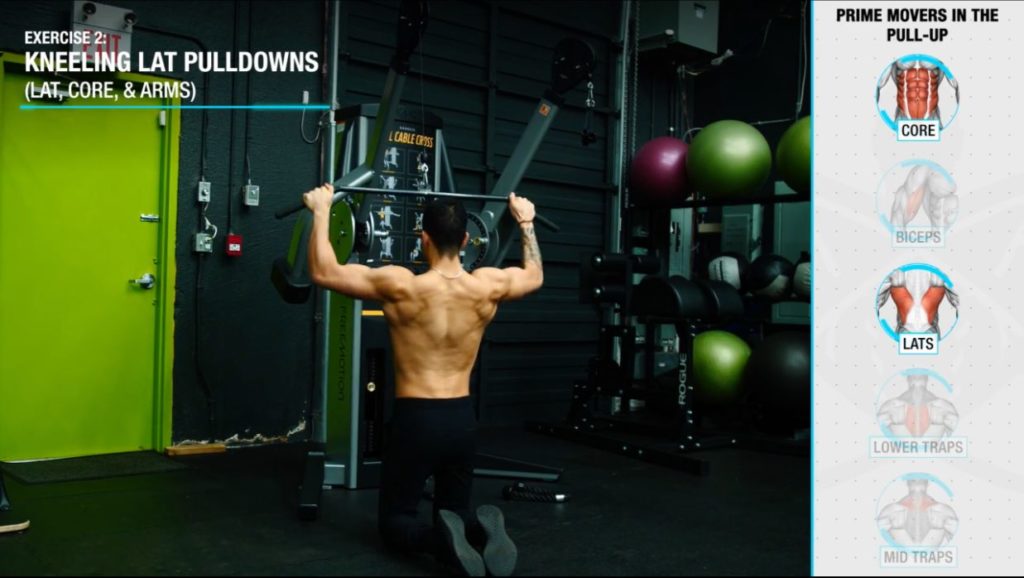 How to increase pull-ups kneeling lat pull downs muscles