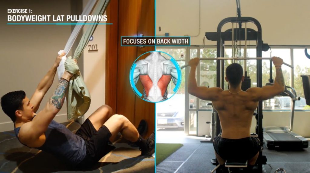 Best at home back workout lat pulldowns