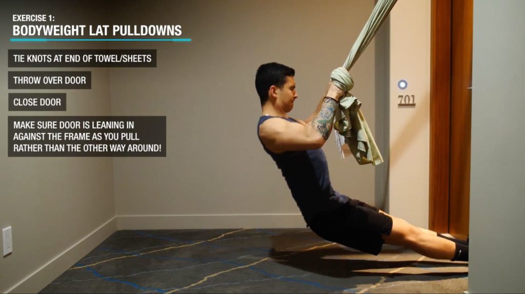 How to set up bodyweight lat pulldowns