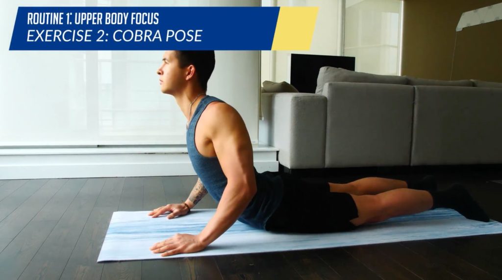 YOGA: COBRA POSE - Exercises, workouts and routines