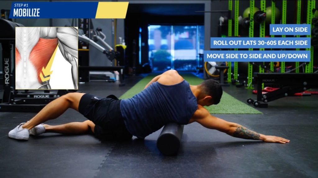 Foam rolling for the midback