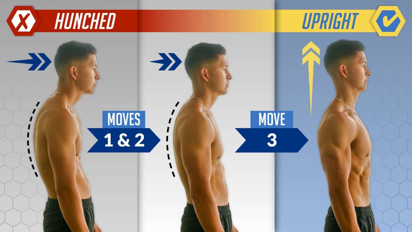 2 Secrets To Correct Your Upper Back Posture! WORKS FAST! #posture