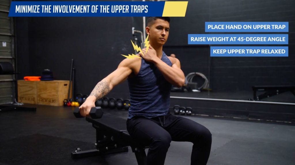 How to build shoulders by minimizing the involvement of the upper traps