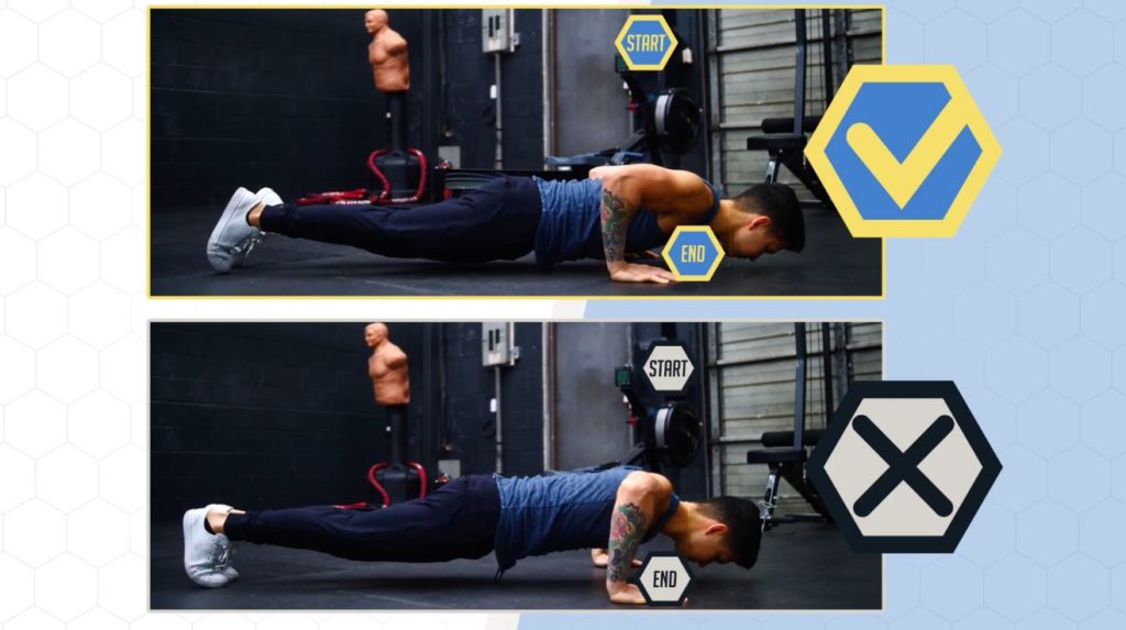 Push up motion