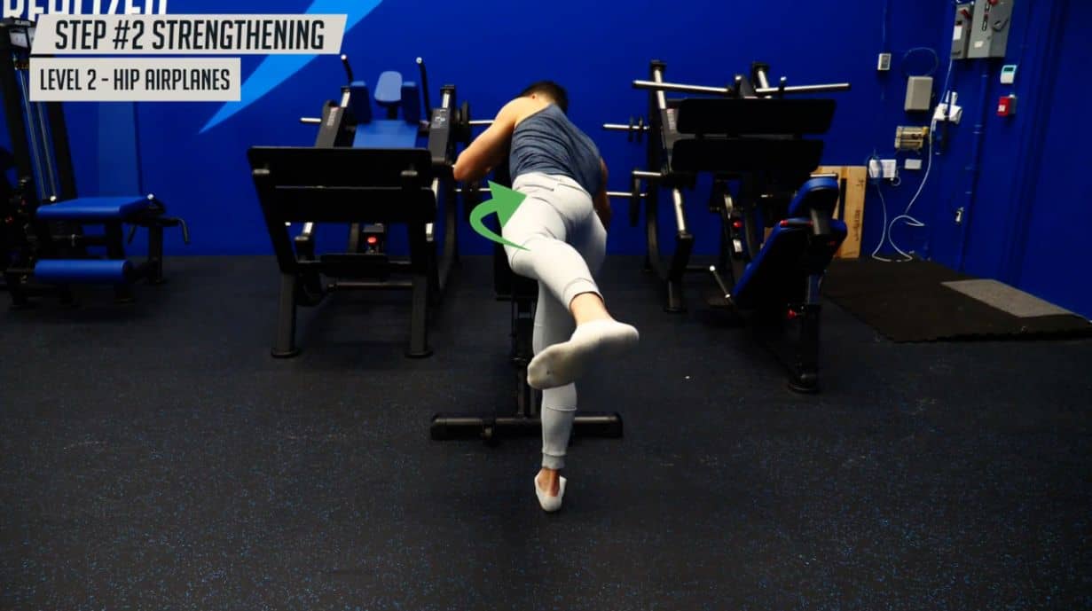 Hip airplanes can help fix uneven hips