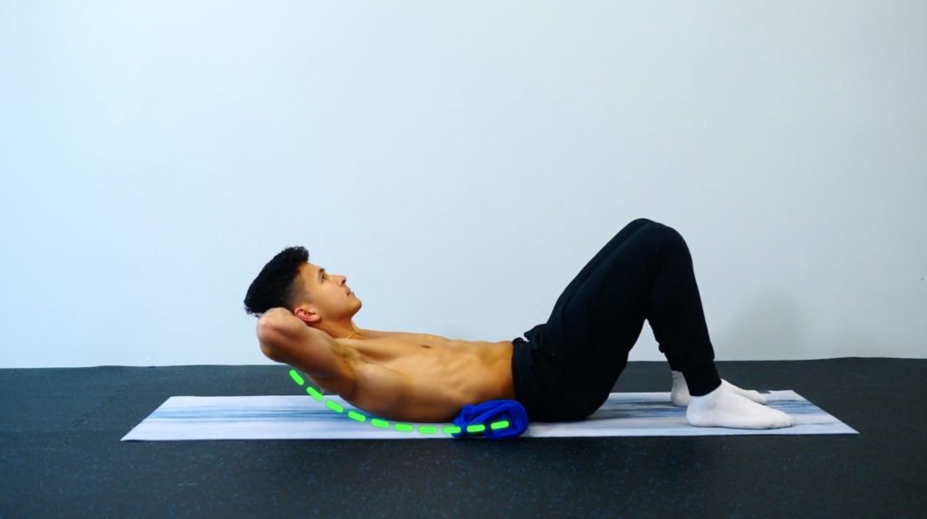 How to perform the crunches for maximal upper abs activation
