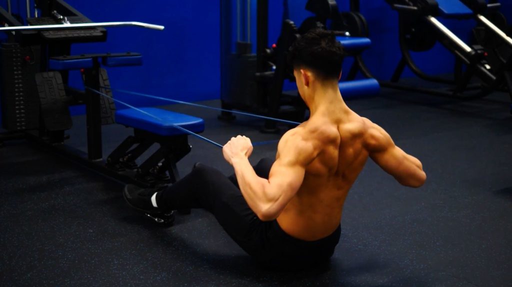 How to perform a rear delt row with resistance bands