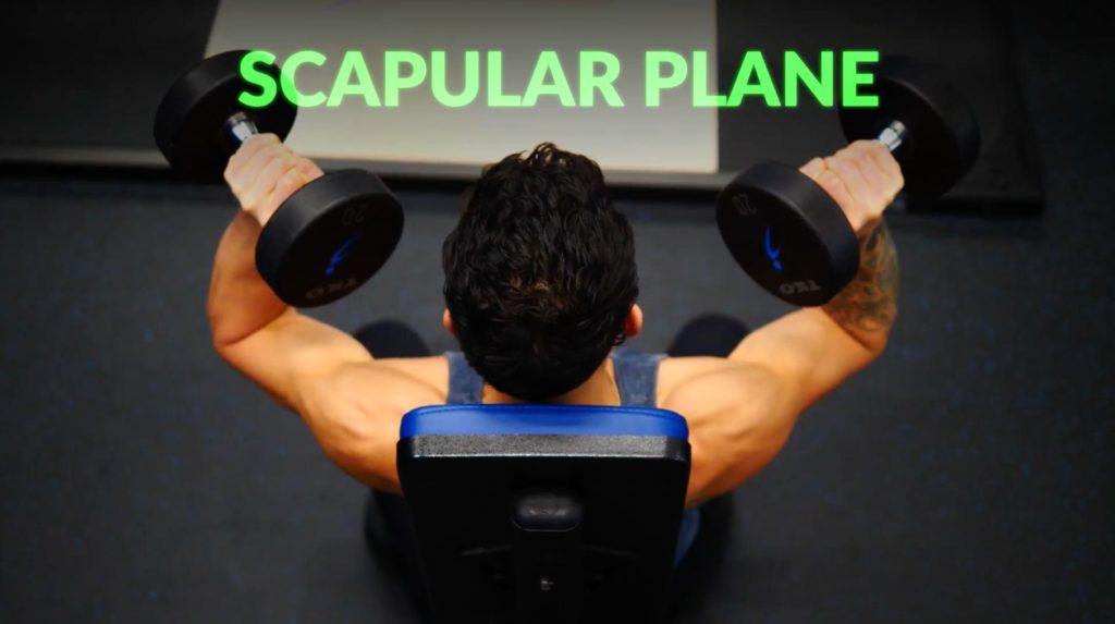 Press in the scapular plane for all pressing movements you do