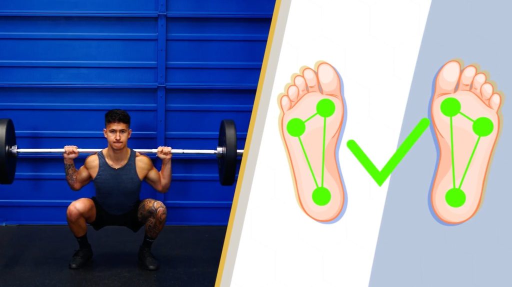 Ensure even distribution of weight on your feet for the best squat form