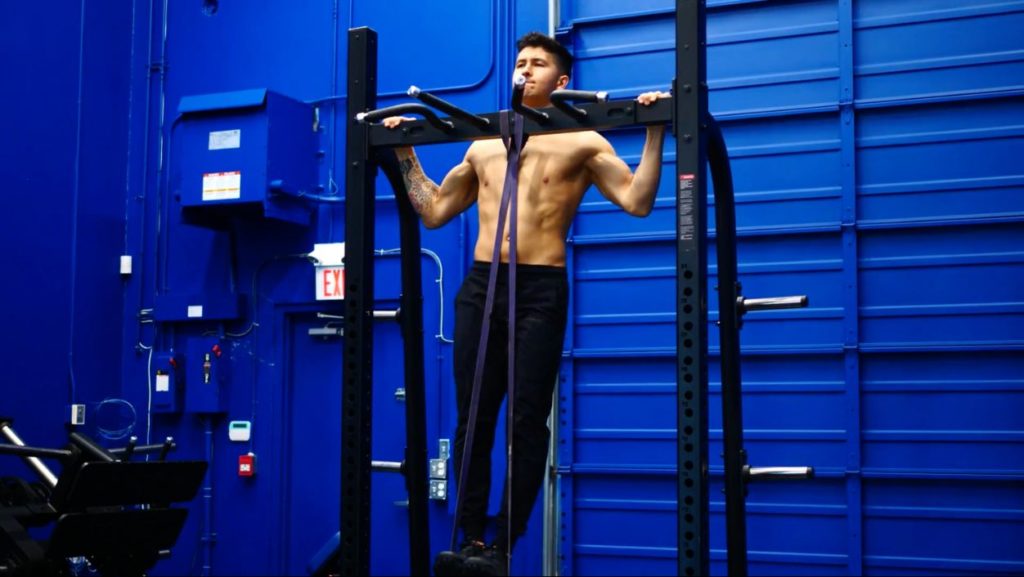 Use resistance bands to do assisted pull ups