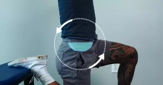 Couch stretch posture correction routine