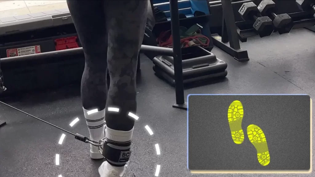 How to grow your butt foot placement on the cable standing hip abduction