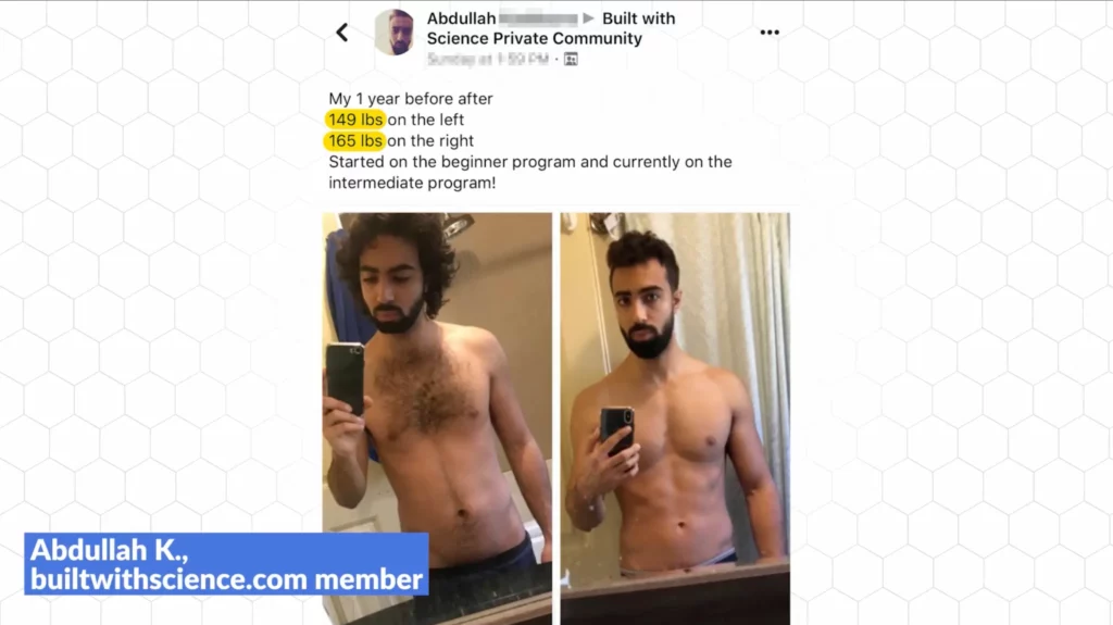 Abdullah client testimonial build muscle fast