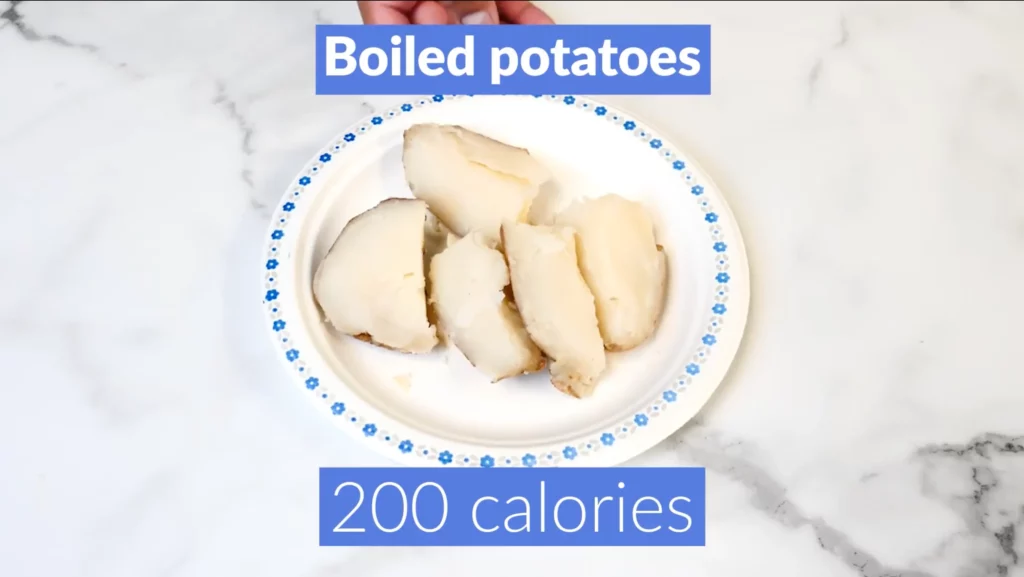 Foods to eat to lose belly fat 200 calories boiled potatoes