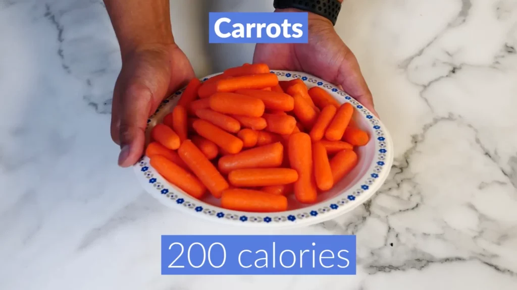 Foods to eat to lose belly fat 200 calories carrots