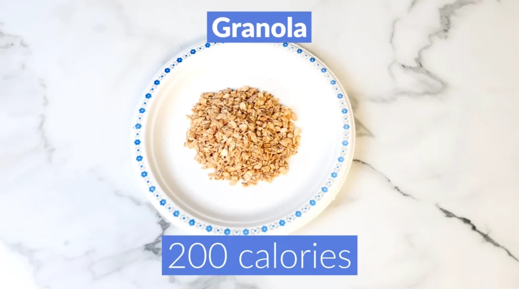 Foods to eat to lose belly fat 200 calories granola