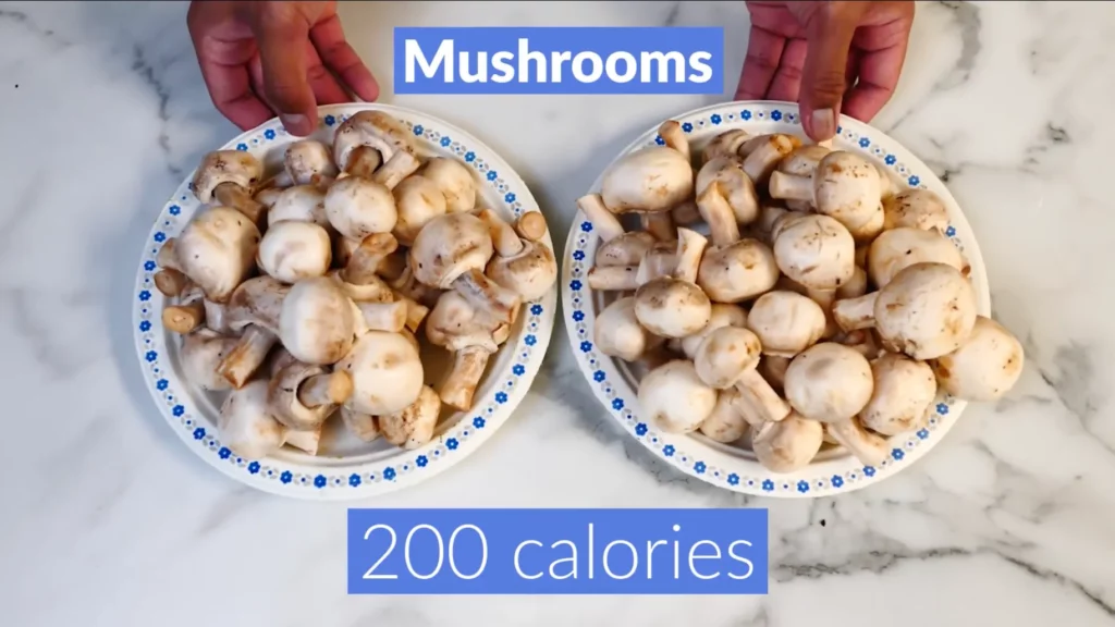Foods to eat to lose belly fat 200 calories mushrooms