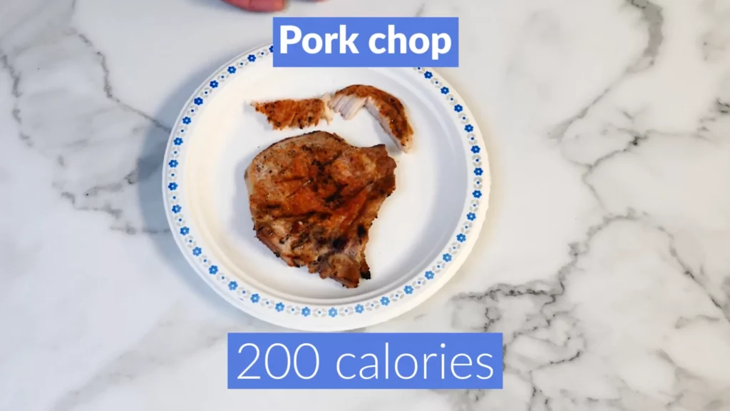 Foods to eat to lose belly fat 200 calories pork chop
