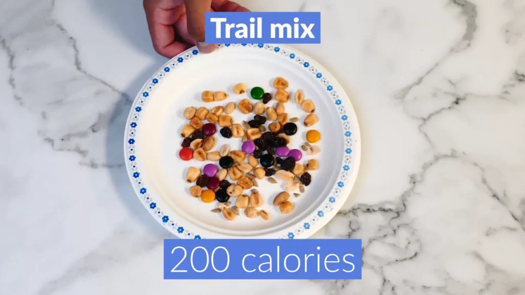 Foods to eat to lose belly fat 200 calories trail mix