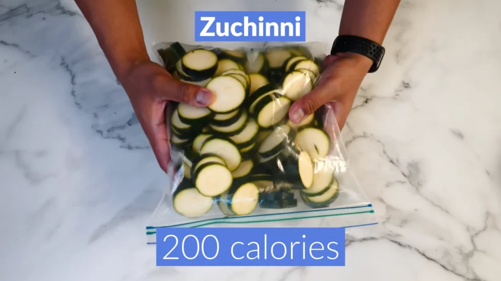 Foods to eat to lose belly fat 200 calories zucchini