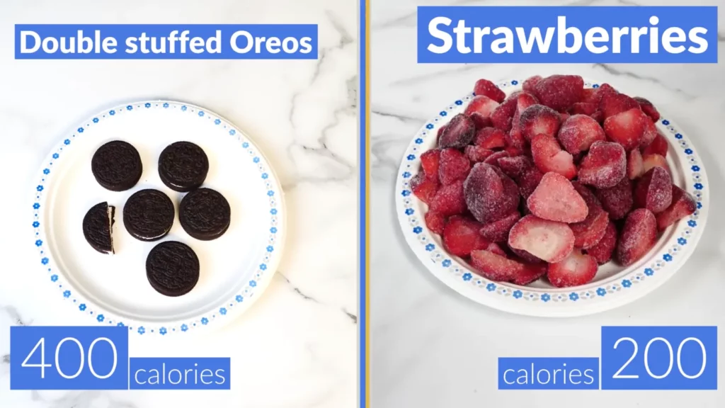 Foods to eat to lose belly fat oreos vs strawberries