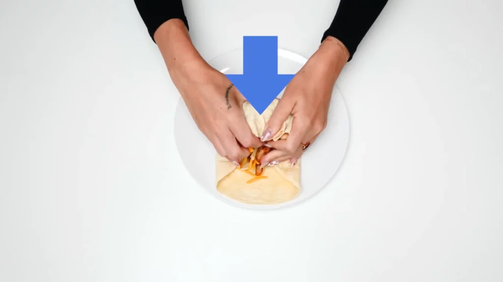 how to wrap freezer burrito 1