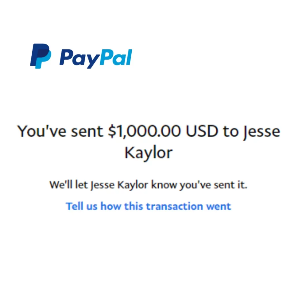 Jesse Kaylor Paypal