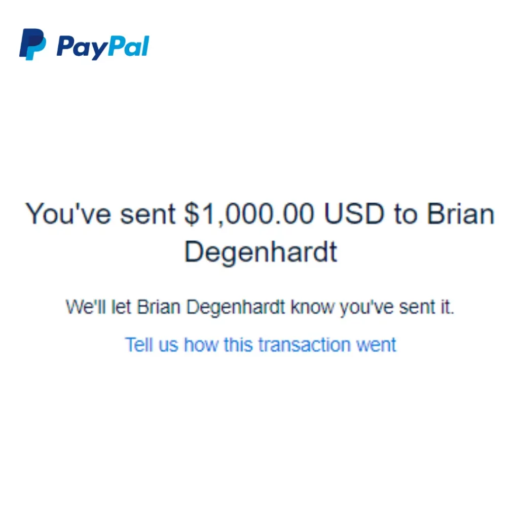 Brian Nov 2023 PayPal