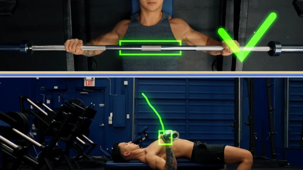 How to find optimal elbow angle on the barbell bench press 2
